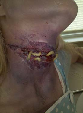 Jodi Byrne Makeup Throat Cut Special FX